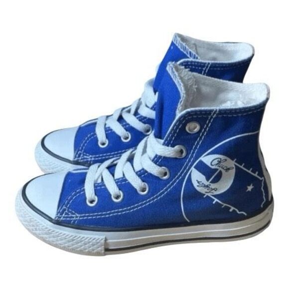 Converse Shoes Kids Size 12 Blue Chuck Taylor Columbus Indiana Limited Edition - Picture 12 of 12